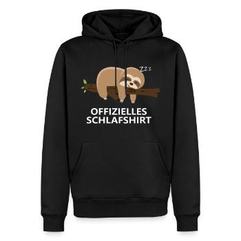 Offizielles Schlafshirt - Männer Premium Bio Hoodie - Schwarz - Vorne - Nico (187cm)