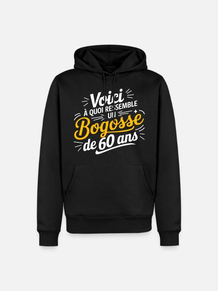 60 BOG - Men’s Premium Organic Hoodie - black