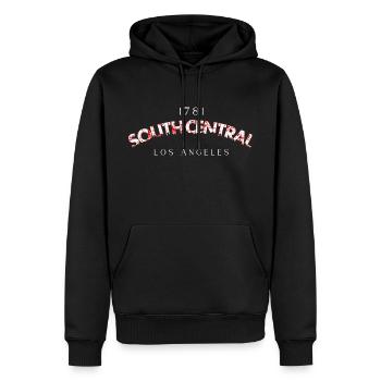 South Central Los Angeles - Men’s Premium Organic Hoodie - black - Front - Nico (187cm)
