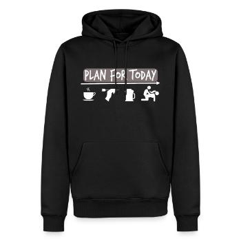 Darts - Darts - Plan for today - Darts Player - Men’s Premium Organic Hoodie - black - Front - Nico (187cm)