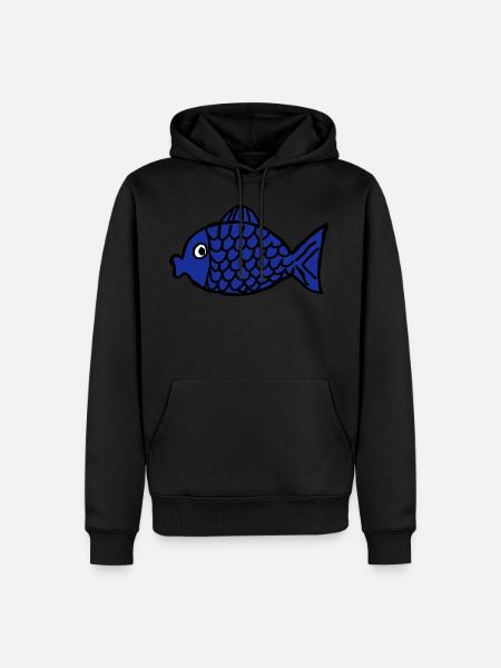 Blauer Fisch - Männer Premium Bio Hoodie -