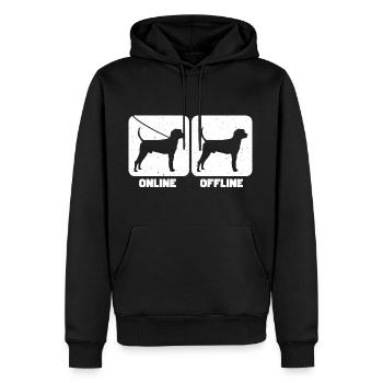 Treeing Walker Coonhound - Männer Premium Bio Hoodie - Schwarz - Vorne - Nico (187cm)