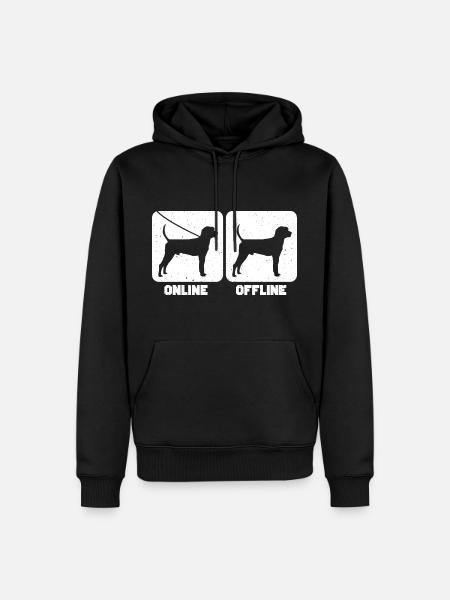 Treeing Walker Coonhound - Männer Premium Bio Hoodie - Schwarz