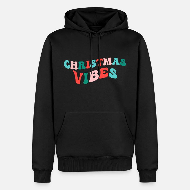 Ambiance de Noël - Weihnachten - Sweat à capuche Premium bio Homme - noir