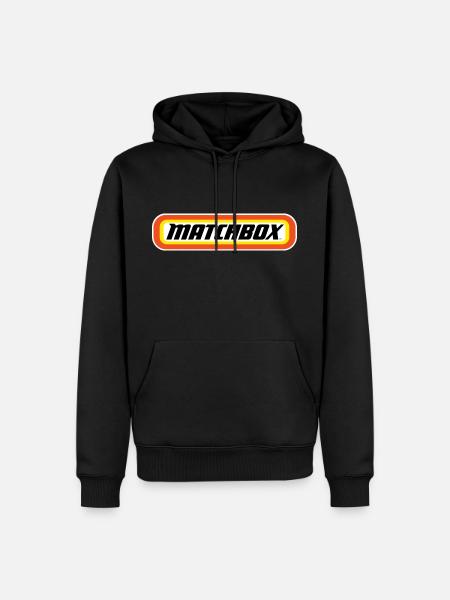 Matchbox™ Official Logo Orange, Yellow & Black - Herre Premium økologisk hoodie - sort