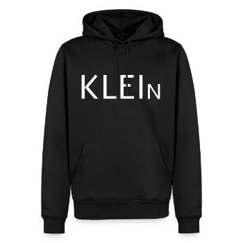 Klein - Männer Premium Bio Hoodie - Schwarz - Vorne - Nico (187cm)