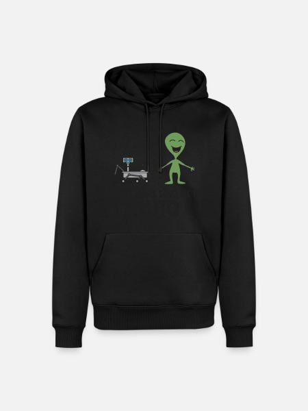 Vergiss Mars Sende mich zu Pluto Geschenk - Männer Premium Bio Hoodie - Schwarz