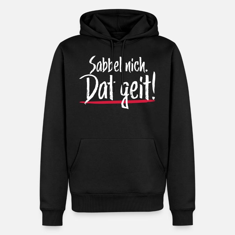 Sabbel pas dat geit - Sweat à capuche Premium bio Homme - noir