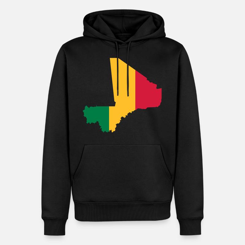 mali - Männer Premium Bio Hoodie - Schwarz