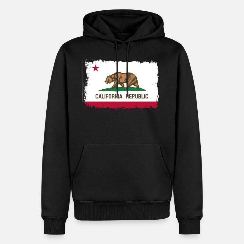 California - Geschenkidee - Männer Premium Bio Hoodie - Schwarz