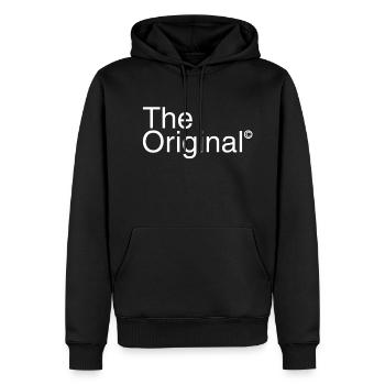 The Original - Tolle Geschenkidee - Männer Premium Bio Hoodie - Schwarz - Vorne - Nico (187cm)