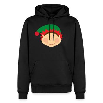 baby elf christmas baby elf - Men’s Premium Organic Hoodie - black - Front - Nico (187cm)