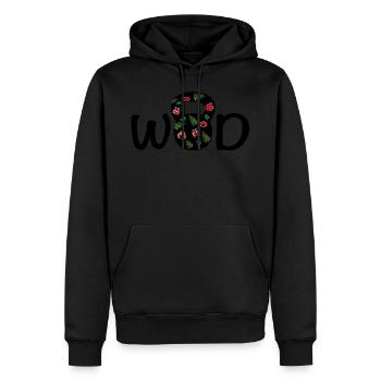 Sport Fitness design Ladybug - Men’s Premium Organic Hoodie - black - Front - Nico (187cm)