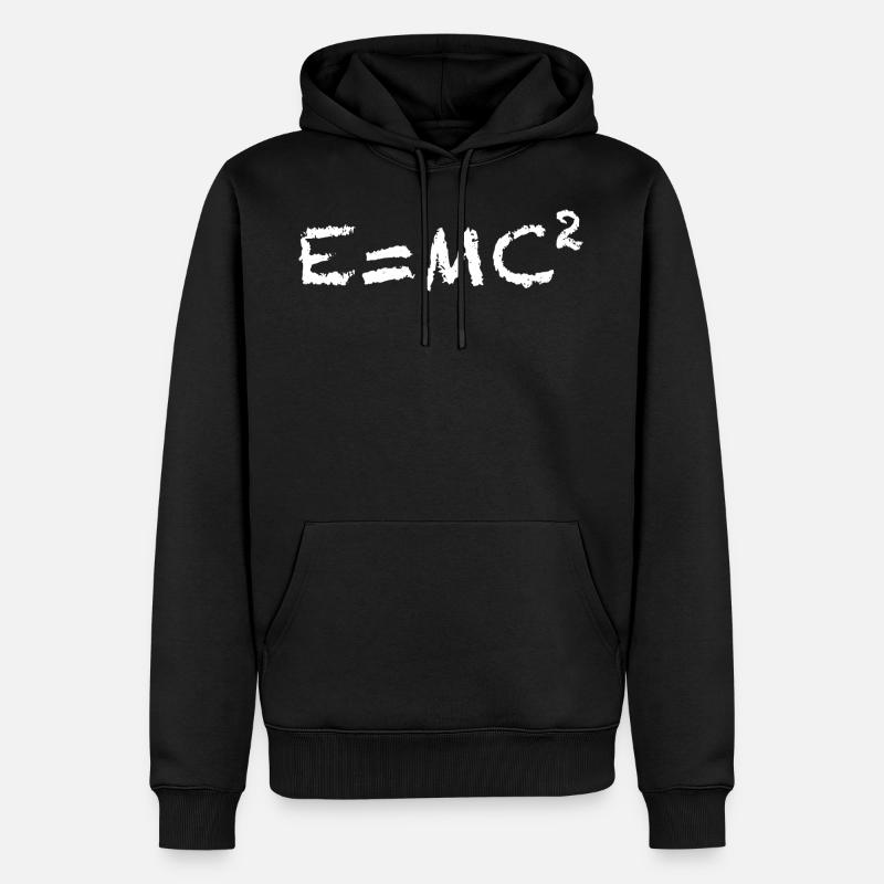 E = MC2 - Sweat à capuche Premium bio Homme - noir