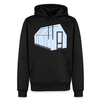 Serre - Sweat à capuche Premium bio Homme - noir - Devant - Nico (187cm)
