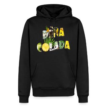 Pina colada - Cadeau pour les fans de Piña Colada - Sweat à capuche Premium bio Homme - noir - Devant - Nico (187cm)