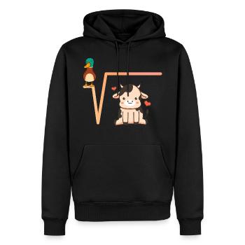 Idee für eine Mathematikerin - Männer Premium Bio Hoodie - Schwarz - Vorne - Nico (187cm)