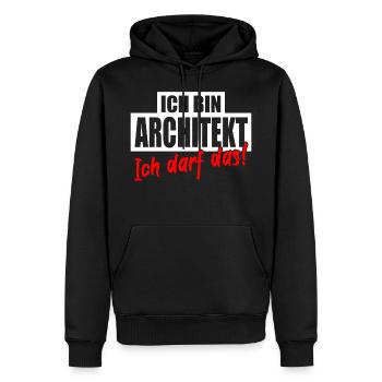 Architekt Architektur Lustig Spruch Humor - Männer Premium Bio Hoodie - Schwarz - Vorne - Nico (187cm)