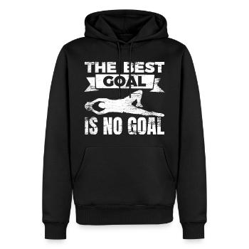 Gardien de but Witz - Sweat à capuche Premium bio Homme - noir - Devant - Nico (187cm)