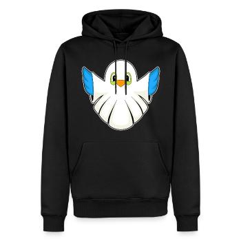 Bird Halloween Ghost - Men’s Premium Organic Hoodie - black - Front - Nico (187cm)