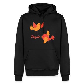 Vögeln - Männer Premium Bio Hoodie - Schwarz - Vorne - Nico (187cm)