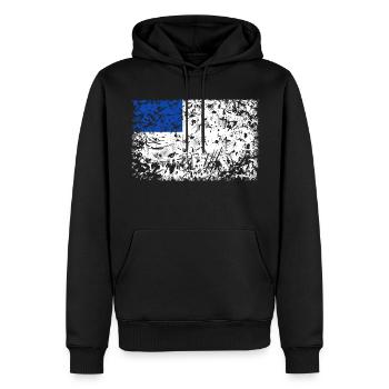 Donostia/ San Sebastian - Sweat à capuche Premium bio Homme - noir - Devant - Nico (187cm)