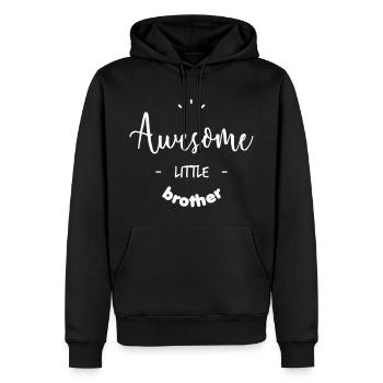 Awesome little Brother - Sweat à capuche Premium bio Homme - noir - Devant - Nico (187cm)