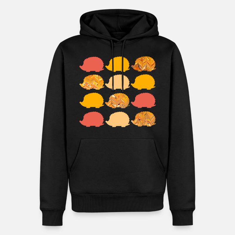 12 igel e 266 - Männer Premium Bio Hoodie - Schwarz