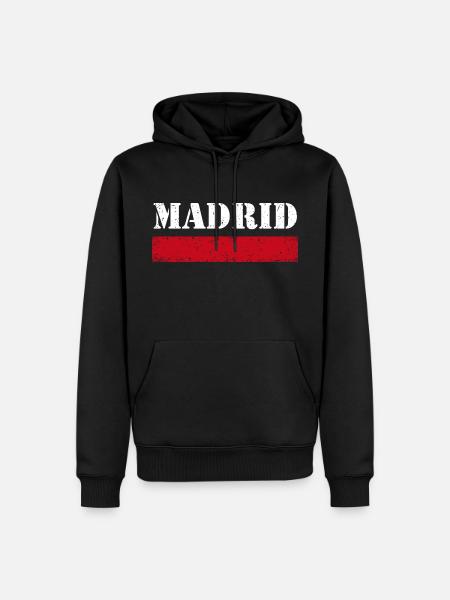 Madrid Millésime - Sweat à capuche Premium bio Homme - noir