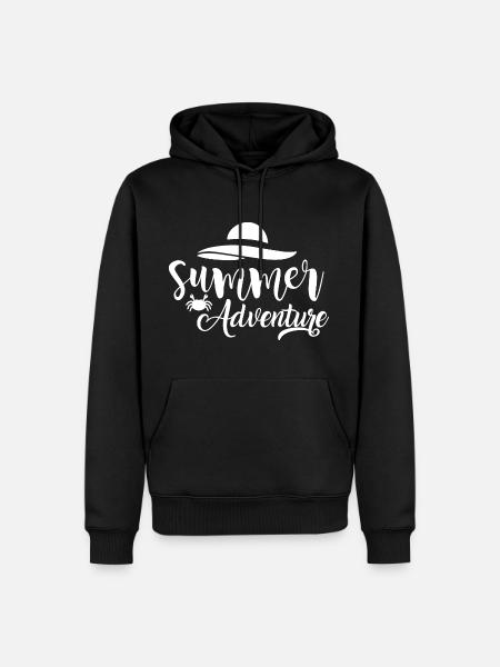 Summer Adventure - Men’s Premium Organic Hoodie - black