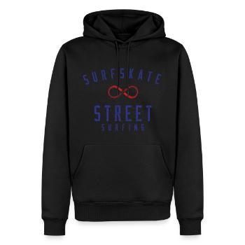 Surfskate - Street Surfing - Men’s Premium Organic Hoodie - black - Front - Nico (187cm)