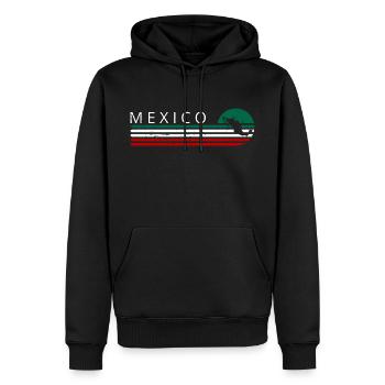 Mexique Drapeau de l’Amérique du Sud Mexique Drapeau mexicain - Sweat à capuche Premium bio Homme - noir - Devant - Nico (187cm)