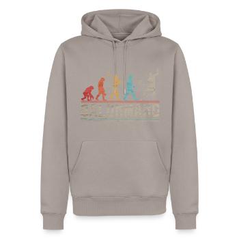 Balonmano Evolution Handballspieler - Männer Premium Bio Hoodie - Taupe - Vorne - Nico (187cm)