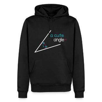 Teacher Shirt- Cute Angle - Männer Premium Bio Hoodie - Schwarz - Vorne - Nico (187cm)