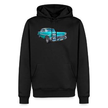 Cuba Auto - Sweat à capuche Premium bio Homme - noir - Devant - Nico (187cm)