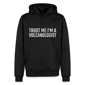Volcanologist Trust me Volcanology - Männer Premium Bio Hoodie - Schwarz - Vorne - Nico (187cm)