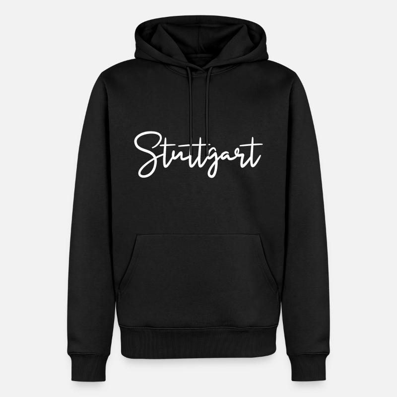 Stuttgart - Männer Premium Bio Hoodie - Schwarz