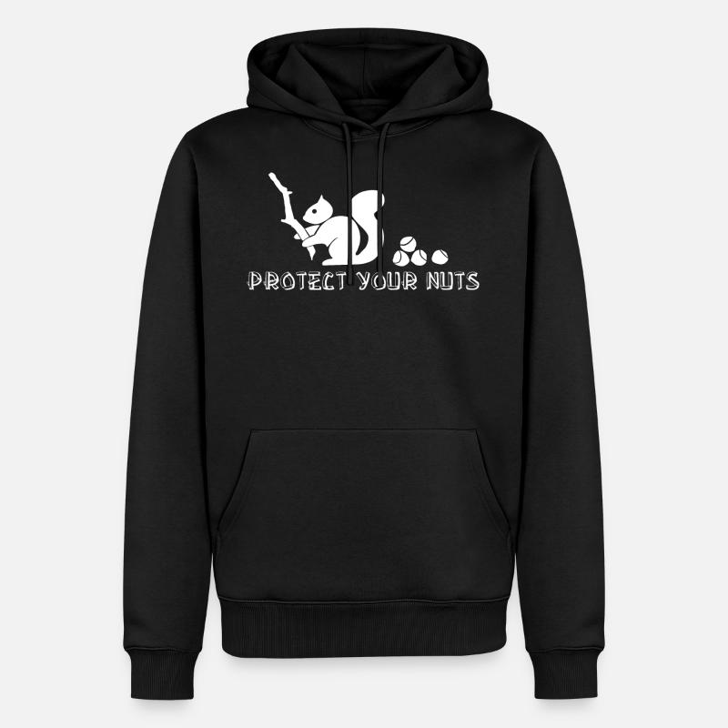 Protect your nuts - Sweat à capuche Premium bio Homme - noir