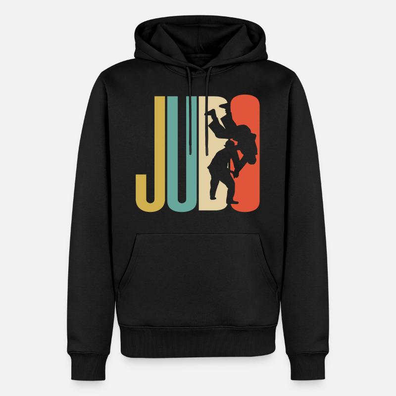 Judo Design - Männer Premium Bio Hoodie - Schwarz