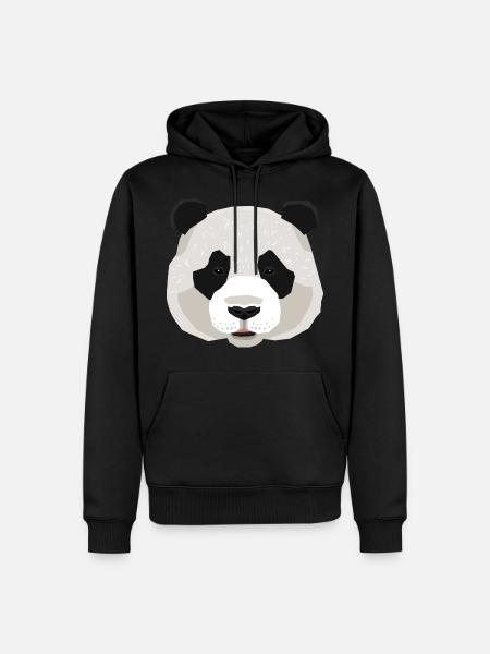 Panda panda bear - Men’s Premium Organic Hoodie - black