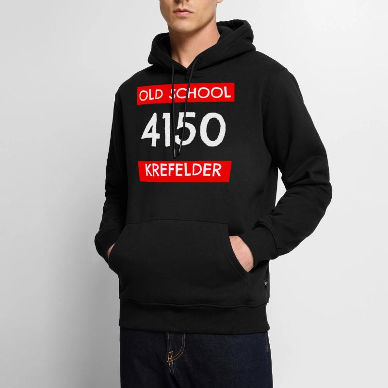 Old school Krefeld Krefeld ancien code postal Code postal Sweat à capuche Premium bio Homme