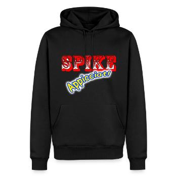 Spike Appicciat - Männer Premium Bio Hoodie - Schwarz - Vorne - Nico (187cm)