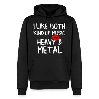 Heavy Metal Cadeau de la musique - Sweat à capuche Premium bio Homme - noir - Devant - Nico (187cm)