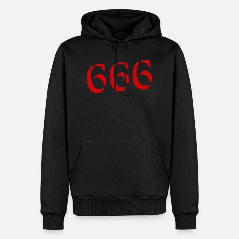 666 Satan - Ekologisk premiumluvtröja herr - svart