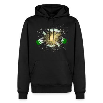 Feuerwerk Böller Explodiert Pyro - Männer Premium Bio Hoodie - Schwarz - Vorne - Nico (187cm)