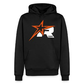 S1000r Star Motorrad - Männer Premium Bio Hoodie - Schwarz - Vorne - Nico (187cm)