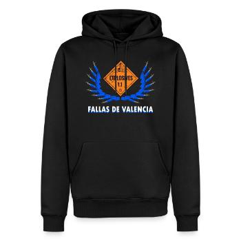 Fallas De Valencia Feux d’artifice Pyro - Sweat à capuche Premium bio Homme - noir - Devant - Nico (187cm)