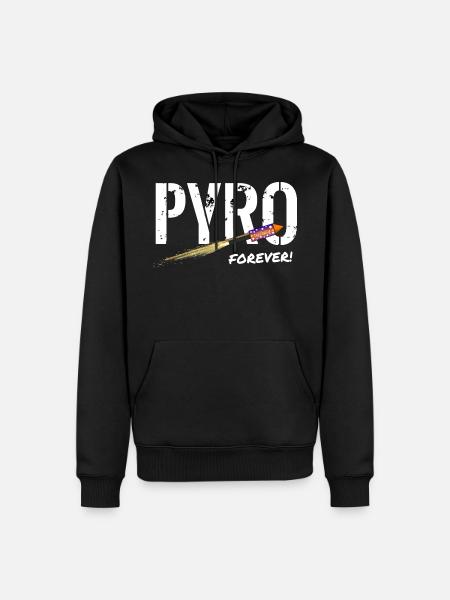 Fusée Pyro Forever - Sweat à capuche Premium bio Homme - noir