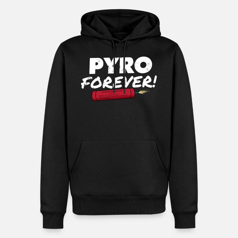 Pyro pour toujours - Sweat à capuche Premium bio Homme - noir
