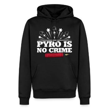 Fireworks Missiles No Crime - Sweat à capuche Premium bio Homme - noir - Devant - Nico (187cm)